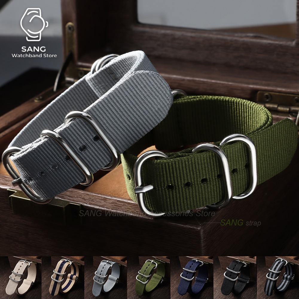 Nato Strap Nylon - 18mm 20mm 22mm 24mm アーミースポーツストラップ ソフトナイロン製腕時計バンド