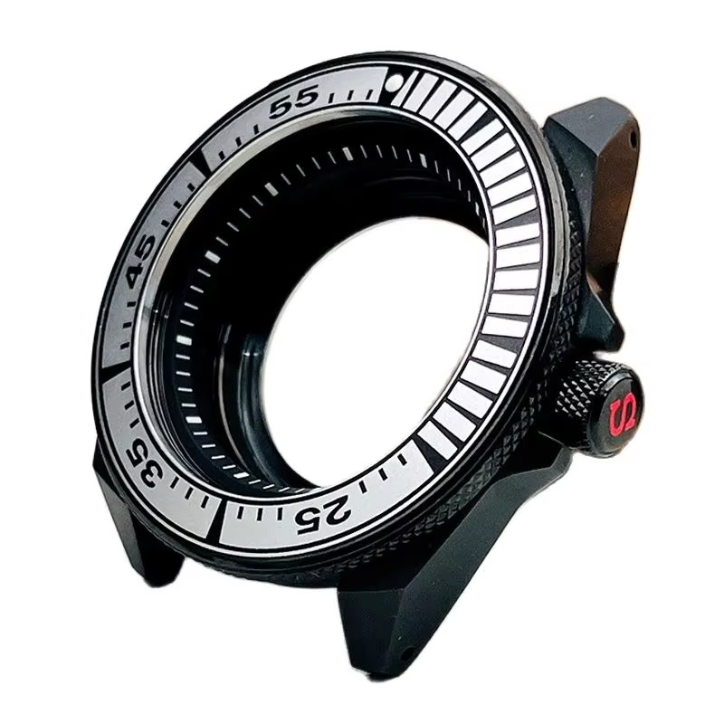 Citizen Watch Tsuyosa - サムライウォッチケース,ブラックキングウォッチケース,nh34,nh35,nh36,7s26,クリスタルサファイア,自動巻きムーブメント対応