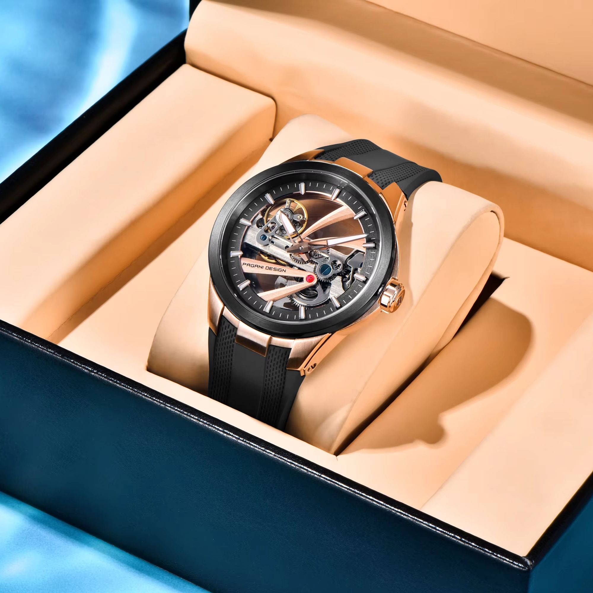 パガーニデザイン 非常な気品を持つ男性用機械式腕時計 ホロー - Seiko Watch Presage のレビューと価格