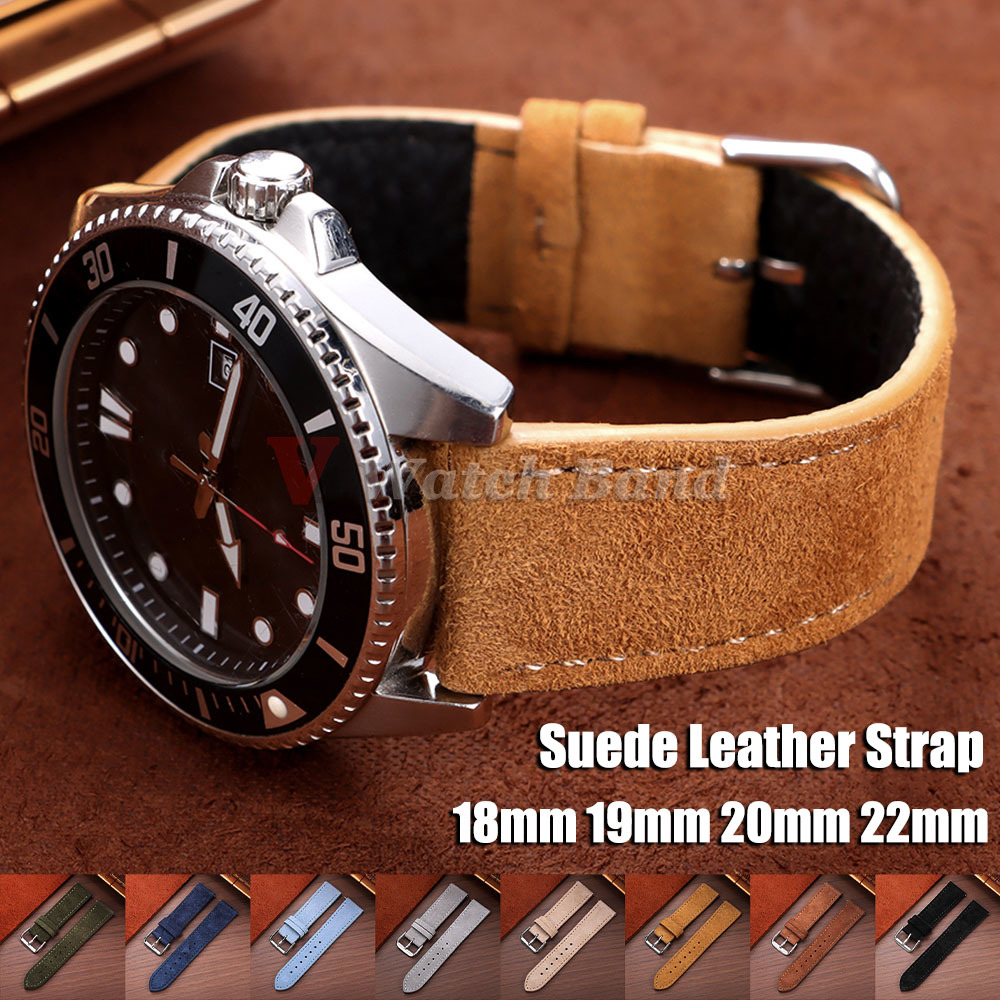 スエードレザー時計ストラップ 18 ミリメートル 19 ミリ - Suede Strap Watch のレビューと価格