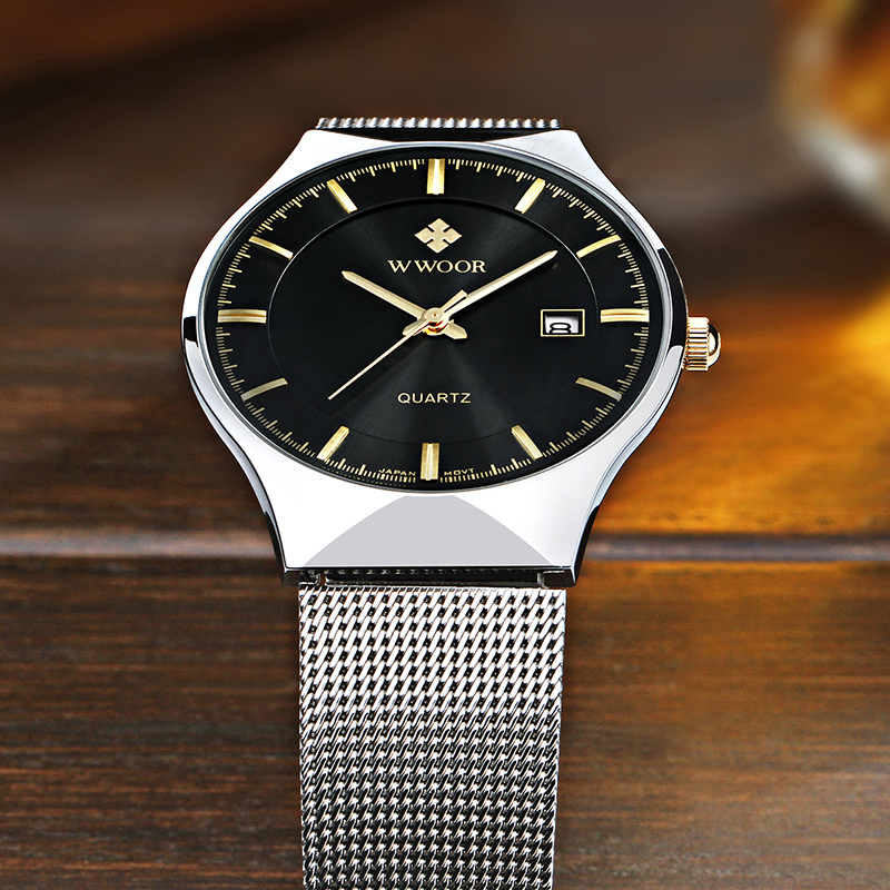 超薄型メンズスチールメッシュウォッチ,防水,傷防止,時計,ビ - Cartier Watch Tank のレビューと価格