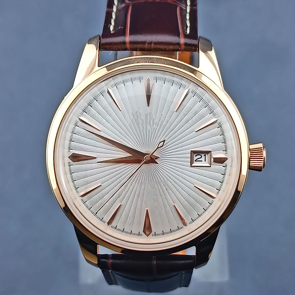 ローズゴールド 40mm プレサージュ 316L ステンレス - Seiko Watch Presage のレビューと価格