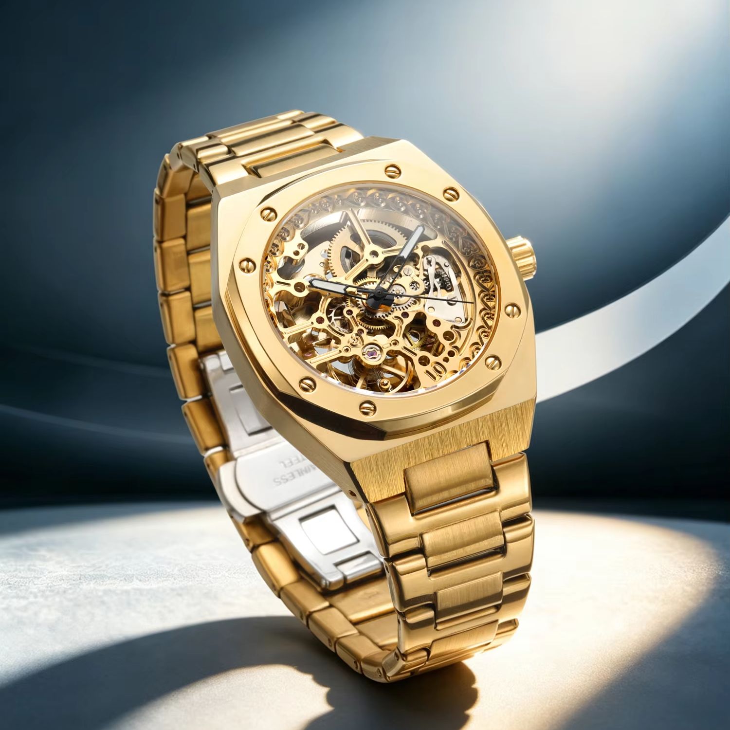 Forsining ロイヤルスケルトン機械式時計男性用発光針 - Patek Philippe Watch Nautilus のレビューと価格