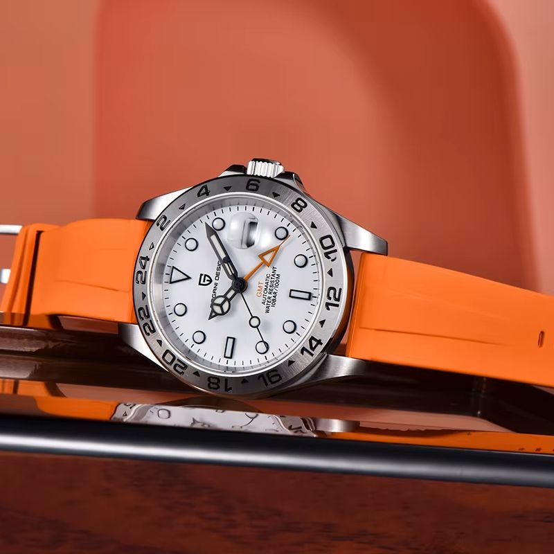 パガーニデザイン 新しい自動機械式メンズ腕時計 GMT DG - Seiko Watch Presage のレビューと価格