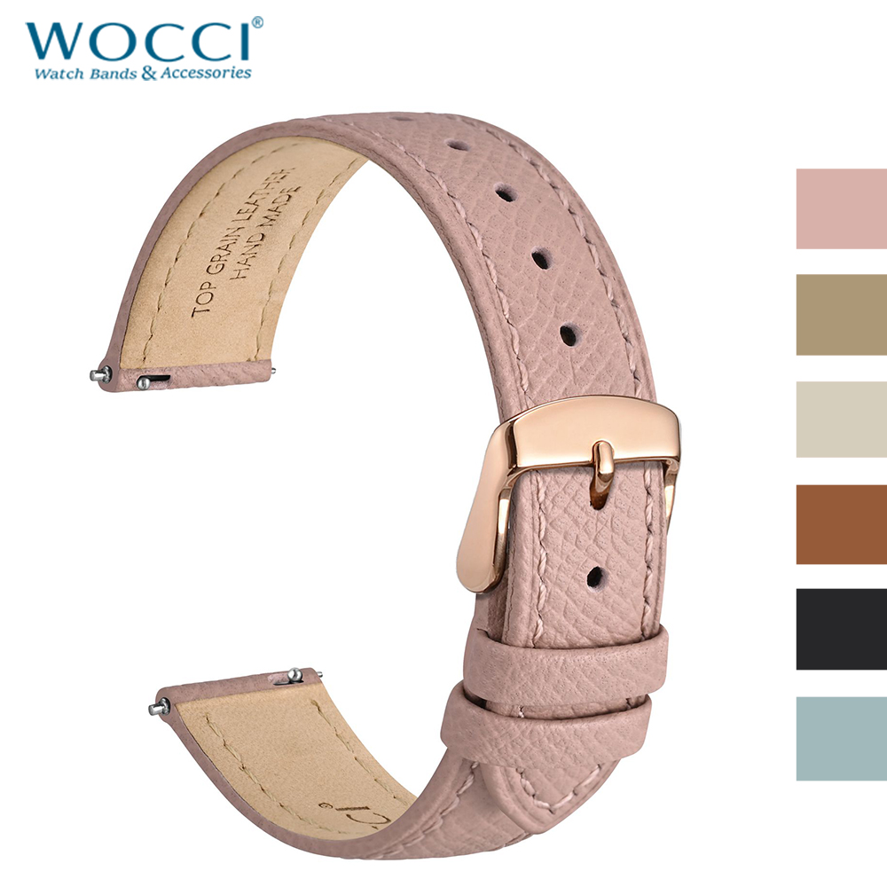 WOCCI トップグレインレザー時計バンド 12 13 14 - Suede Strap Watch のレビューと価格